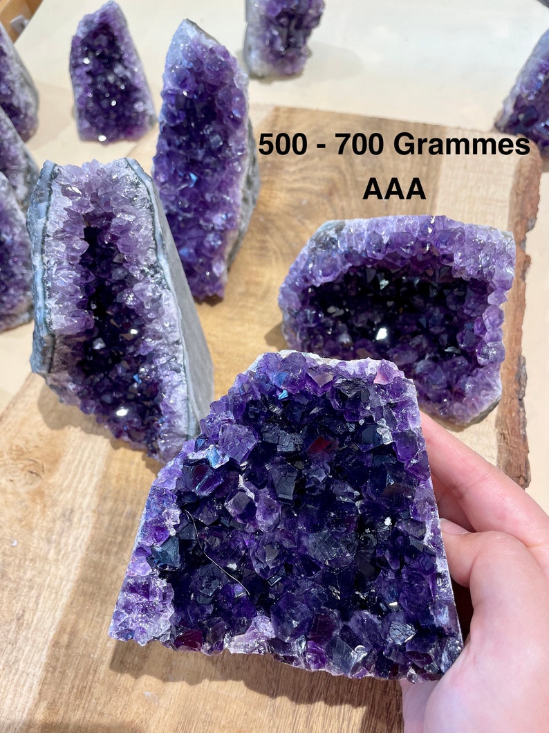 Amethyst-Geode AAA 300-1300 g, Amethyst-Druse aus natürlichem Halbedelstein Amethyst Roher großer Amethyst Bild 5