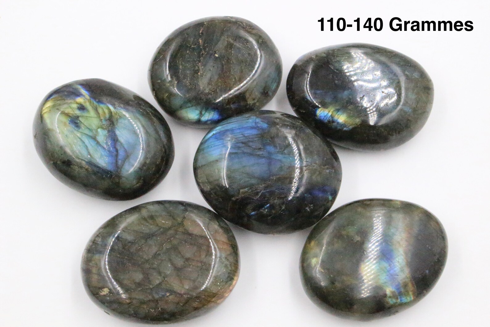 Labradorite Reflet Galet en Labradorite reflet Jaune, Bleu, Multicolore, Arc-En-Ciel ...