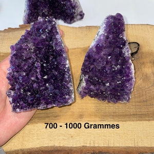 Amethyst-Geode AAA 300-1300 g, Amethyst-Druse aus natürlichem Halbedelstein Amethyst Roher großer Amethyst 700 - 1000 Grammes