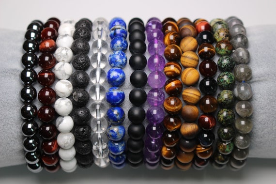 Bracciale 7 Chakra con pietre naturali | Bracciale in argento e oro