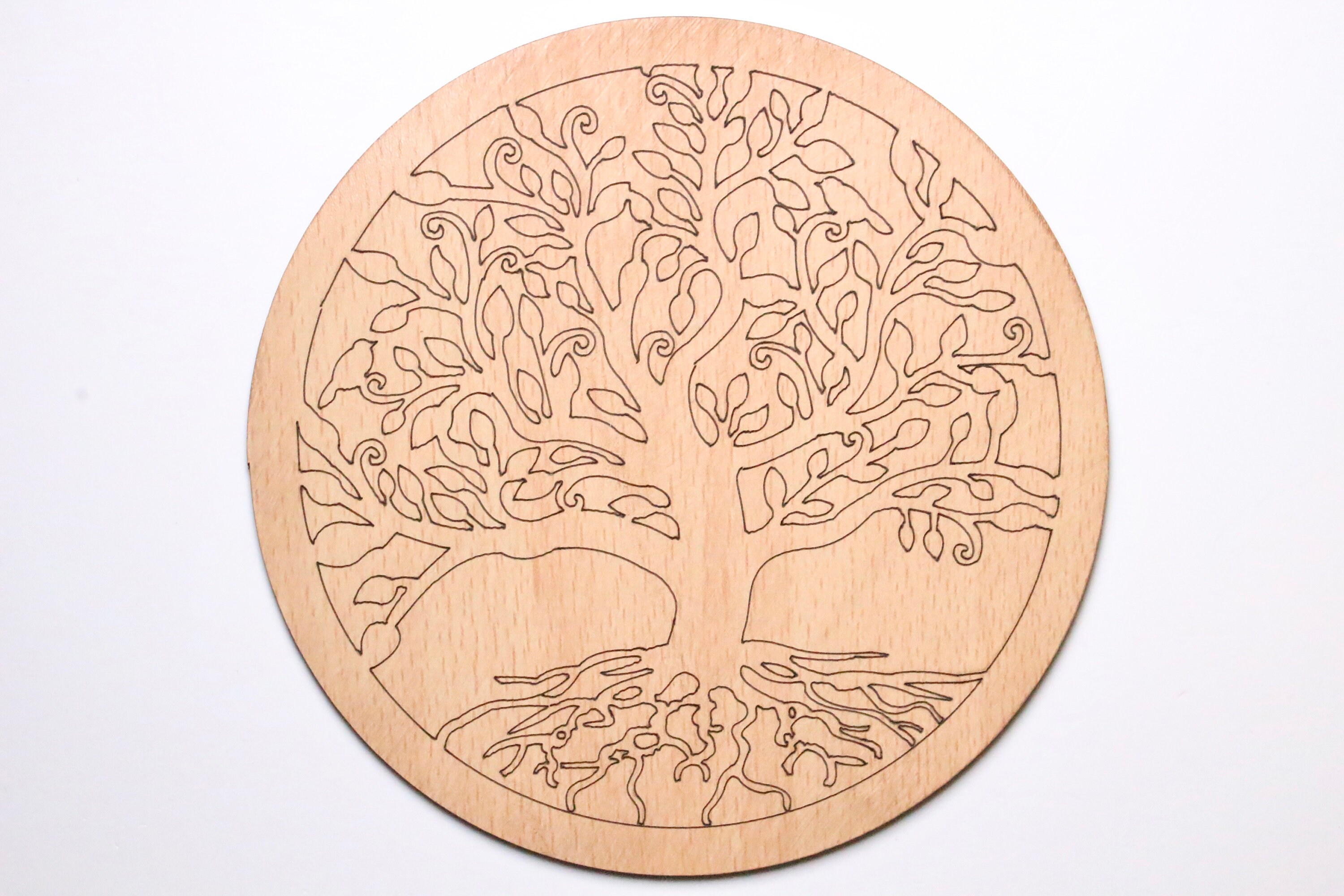 Arbre de Vie en Bois, Plaque Rechargement Arbre Plaque Bois
