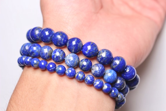 Perles Rondes Lapis Lazuli 6 Mm - Pierres Naturelles, Lithothérapie, Création Bijoux