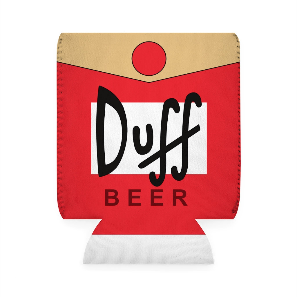 The Simpsons Universal Studios Parks Duff Beer Bottle Insulator Zippered  Koozie