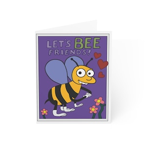 Let&#39;s Bee Friends - Folded Greeting Cards
