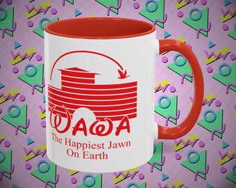 The Happiest Jawn on Earth - Accent Coffee Mug, 11oz