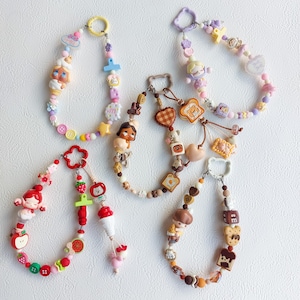 Handmade Beaded Keychain: Cry Baby, Skull Panda, Dimoo - Popbean Charm