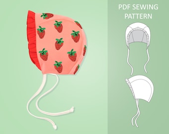 Mönster för babyhatt: Enkel mössa för småbarn (PDF-mönster)