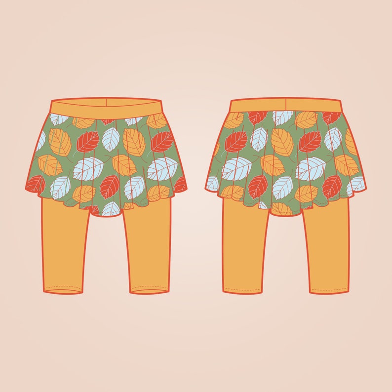 Skirted Leggings Sewing Pattern PDF for Babies Toddlers and Etsy