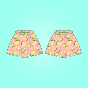 Simple Skirt PDF Sewing Pattern, Size 0 Months - 6 Years Old