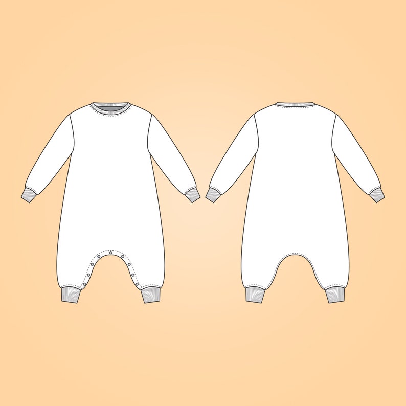 Harem Romper Sewing Pattern PDF for Babies Toddlers and Kids Etsy