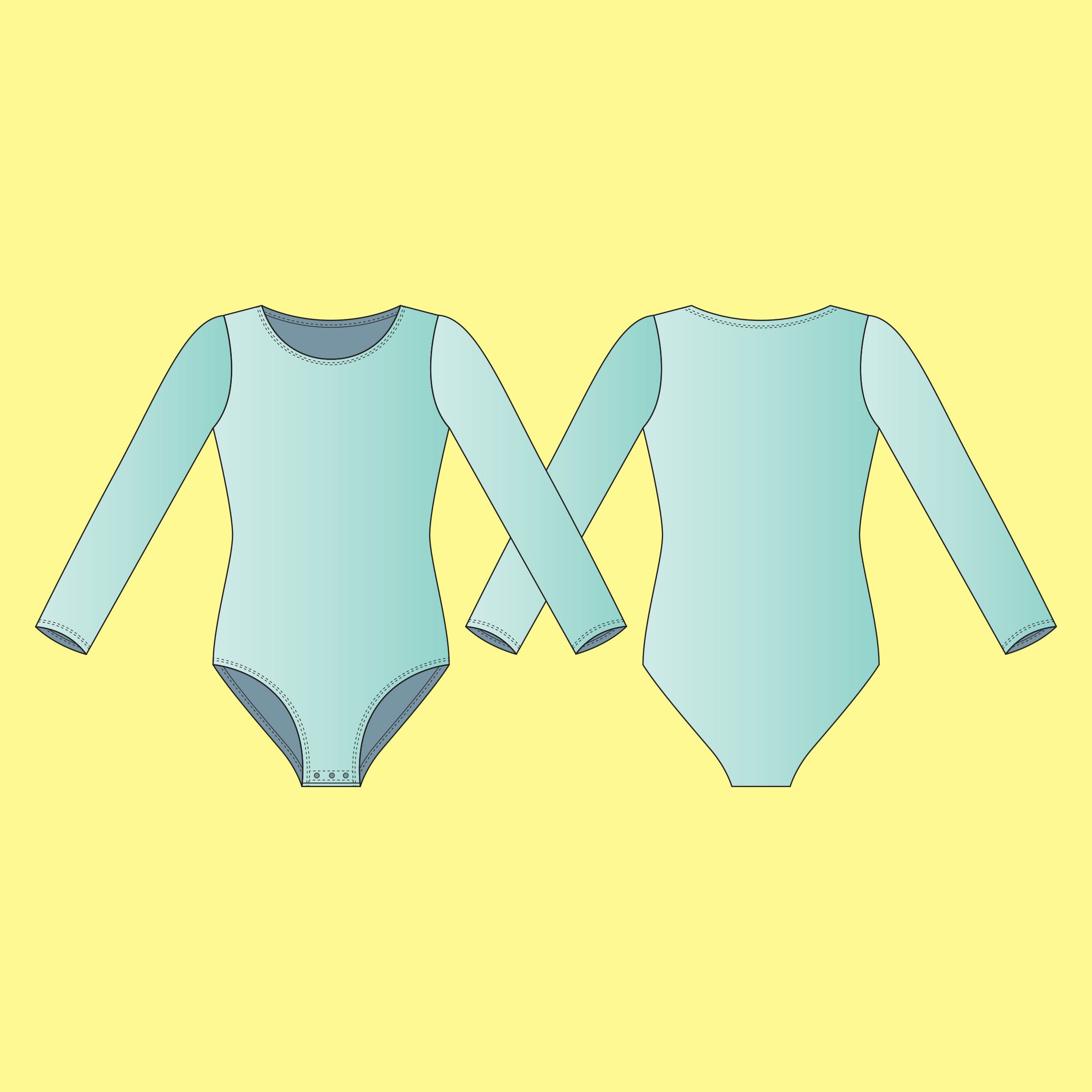 Girls Bodysuit PDF Sewing Pattern Size 6 11 Years Old - Etsy
