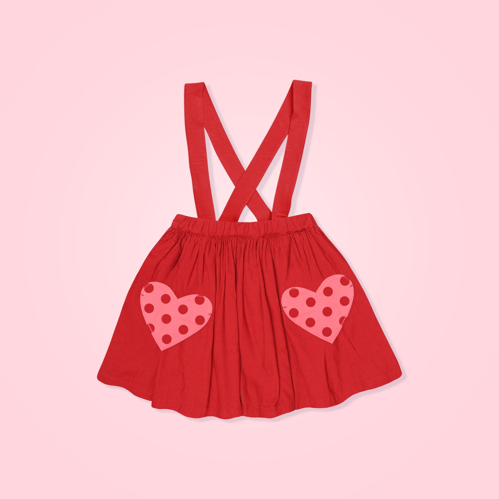 Easy Baby and Toddler Suspender Skirt With Heart Shaped Etsy