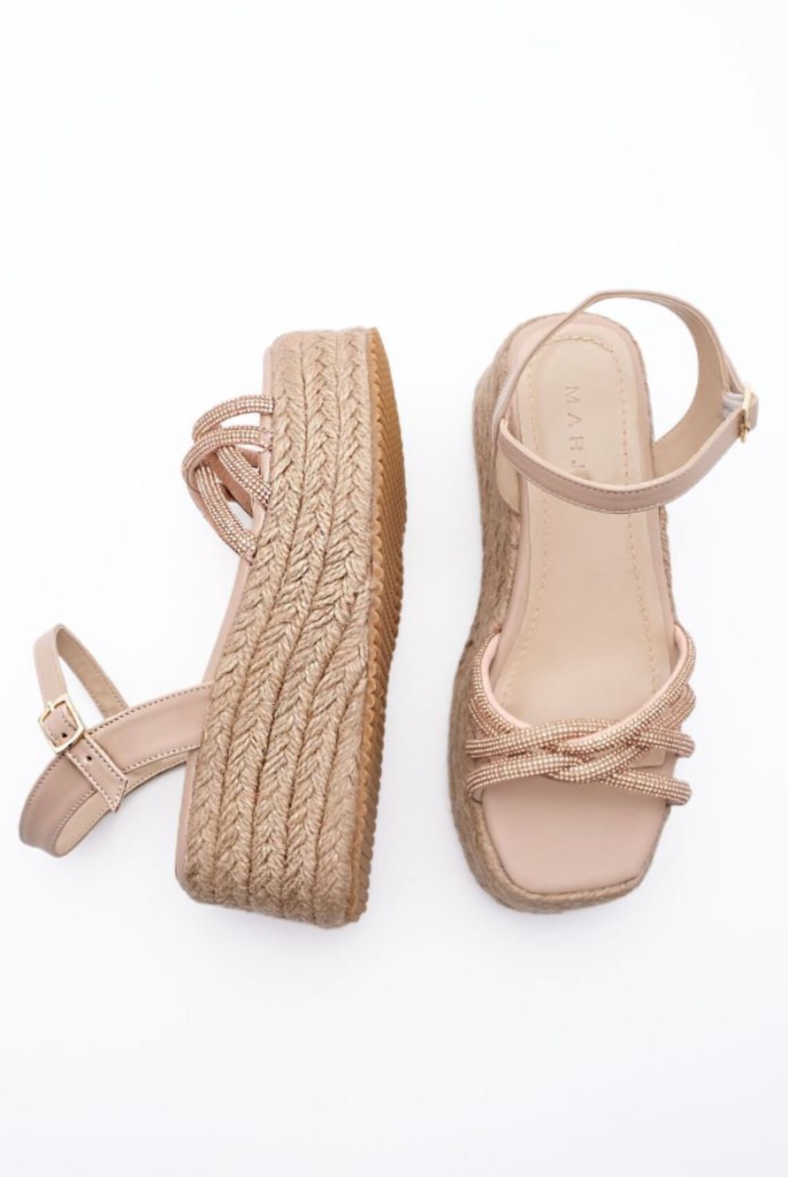 Women's Straw Weave Platform Sandals Minimalist Sandals Etsy UK
