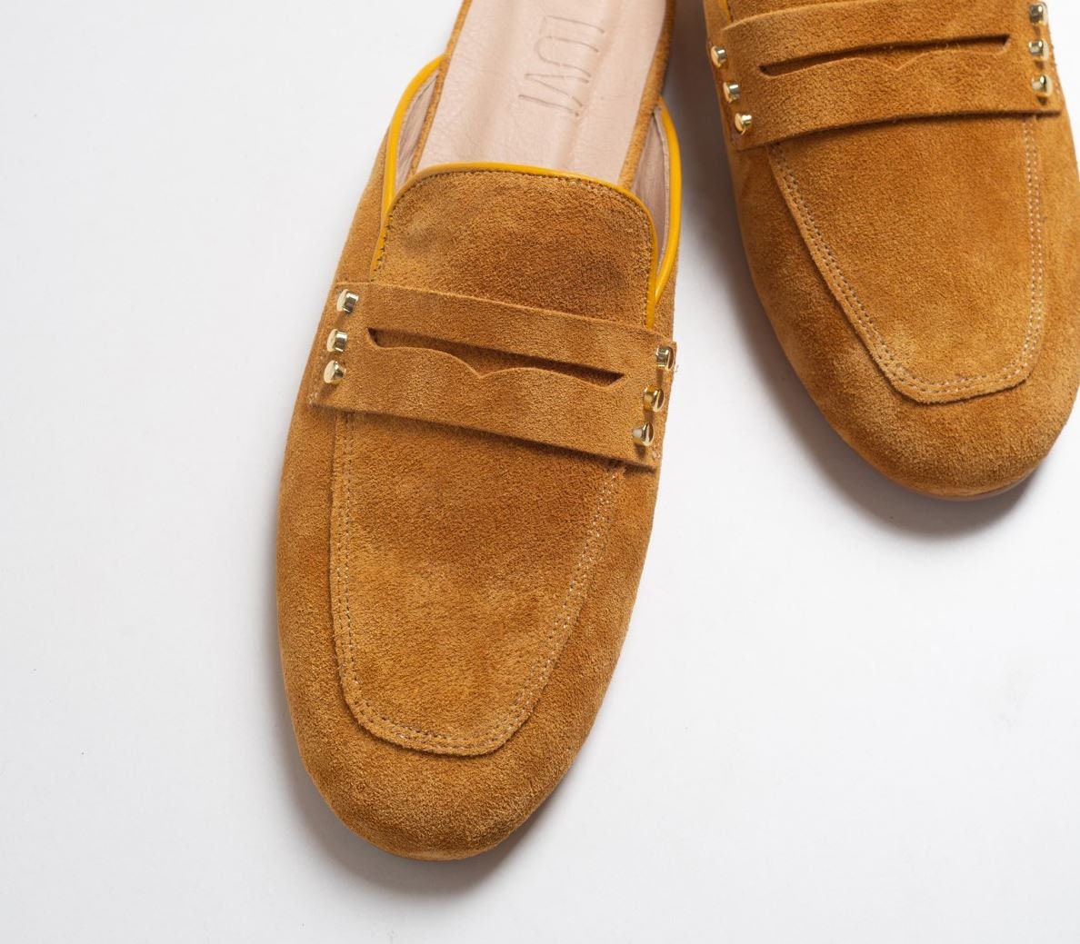 Women Genuine Leather Mules Women's Leather Mules Suede Etsy