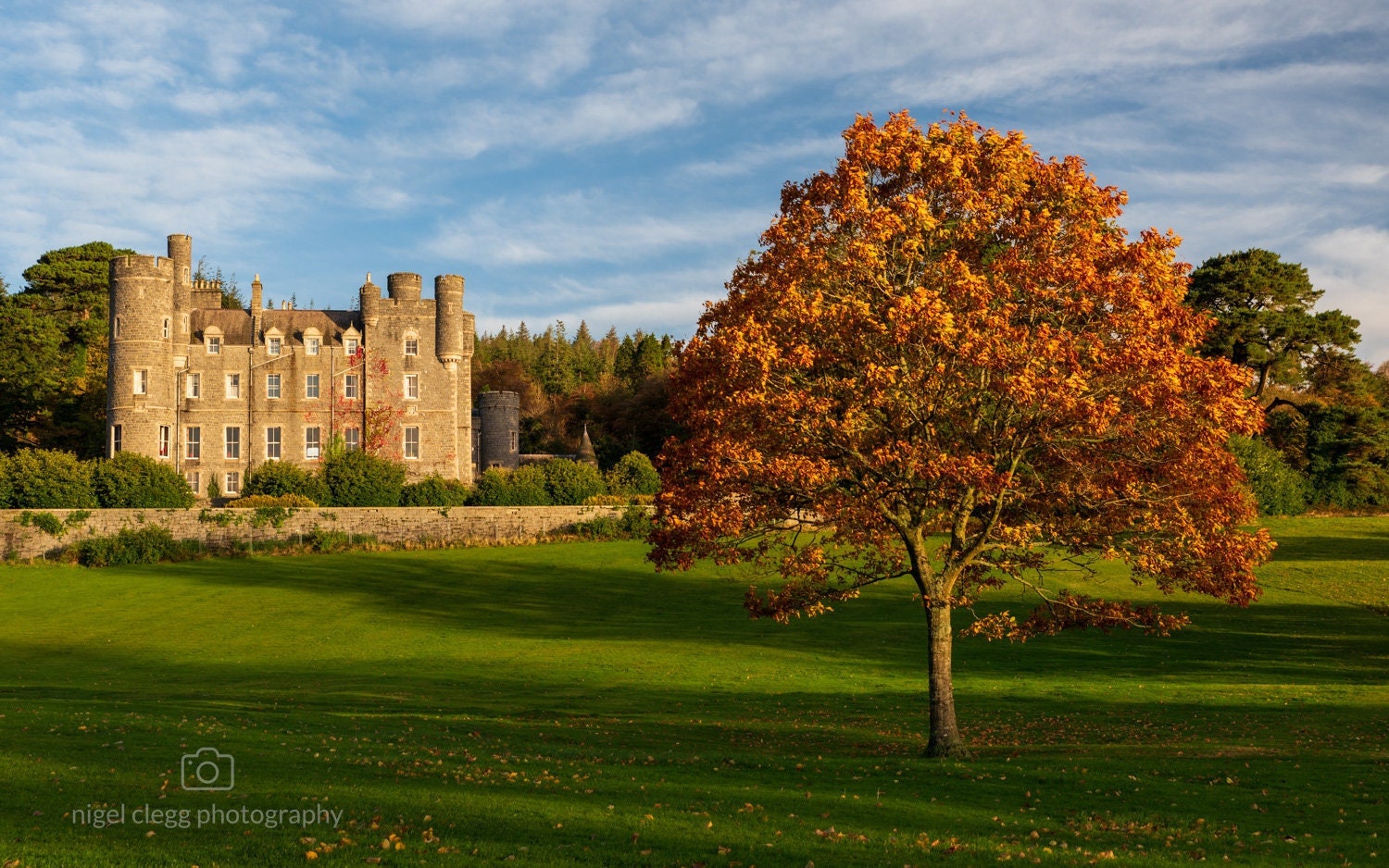 Castlewellan Forest Park  | Northern Ireland | Castle | Autumn | Mourne Mountains | Mournes | Print | Canvas | Framed