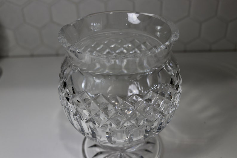 Vintage Waterford Crystal Glass Candlestick Vase. Crystal Etsy