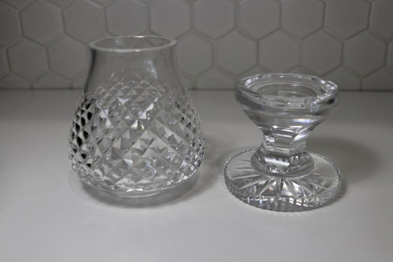 Vintage Waterford Crystal Glass Candlestick Vase. Crystal Etsy