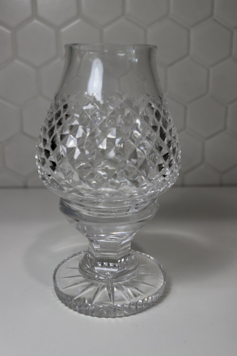 Vintage Waterford Crystal Glass Candlestick Vase. Crystal Etsy