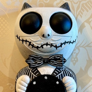 Custom Pumpkin King Kit Cat Klock Custom Clock Original Art Hand Painted  One of a kind!