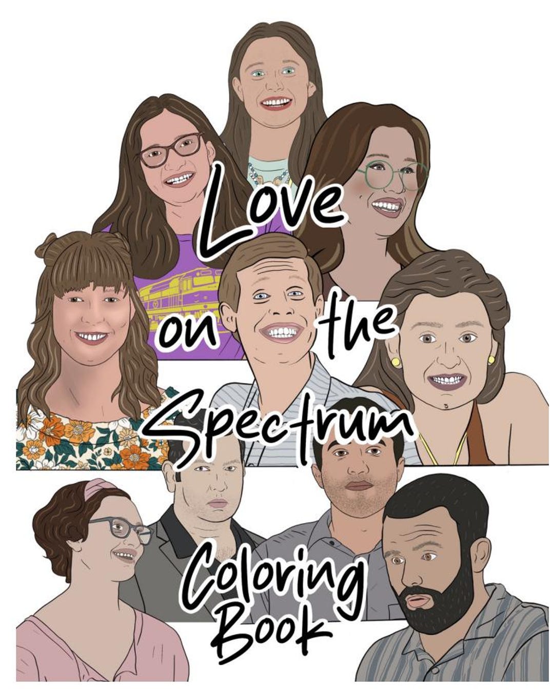 Love on the Spectrum Coloring Book - Physical Copy - Etsy