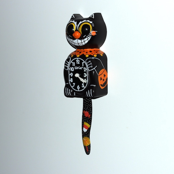 カスタム ハロウィーン キット キャット クロック カスタム クロック