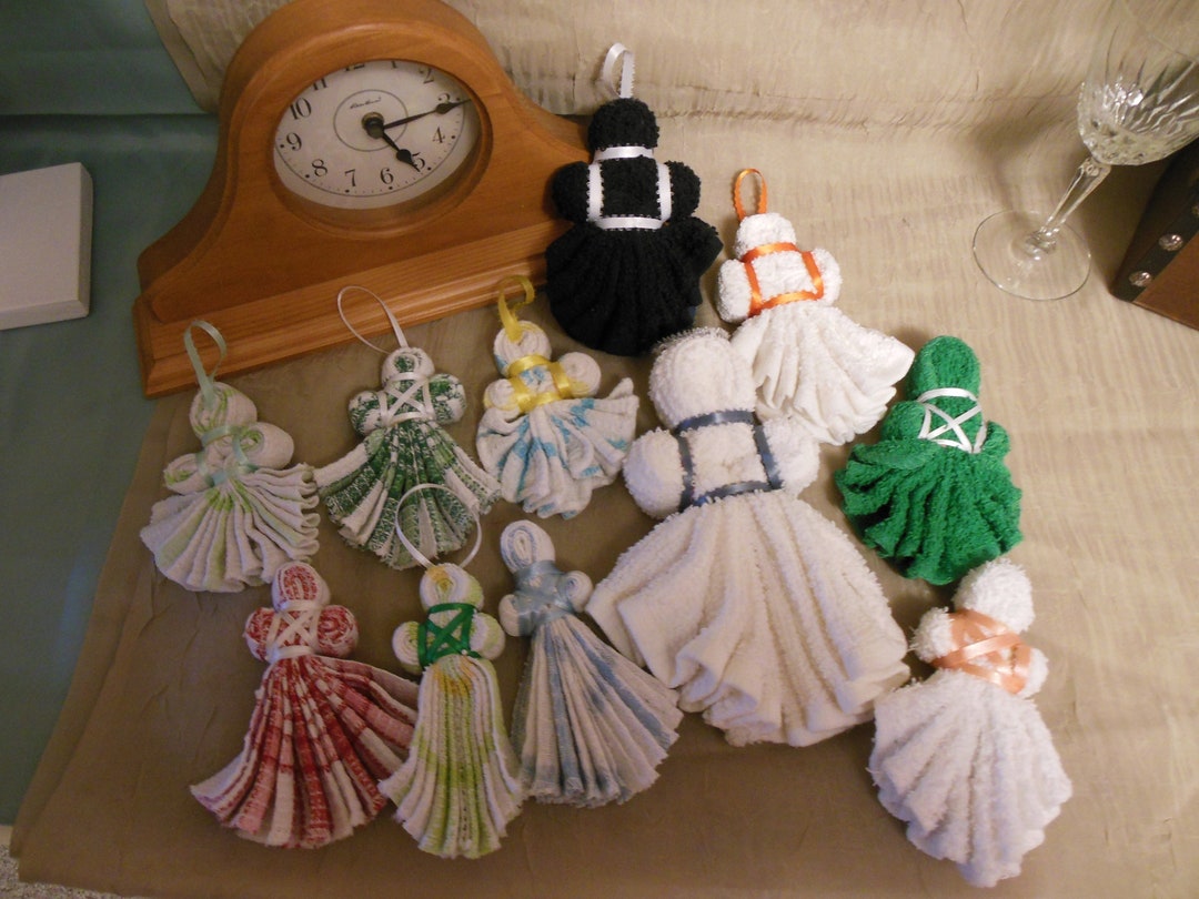 Washcloth / Dishclothe Angel Hanging / Decor Dolls You Choose Etsy