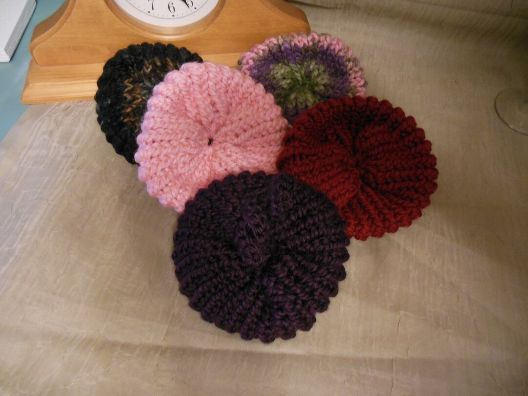 Bath Pouf Facial Rounds Shower Washcloth Reusable Scrubbie Powder Puff