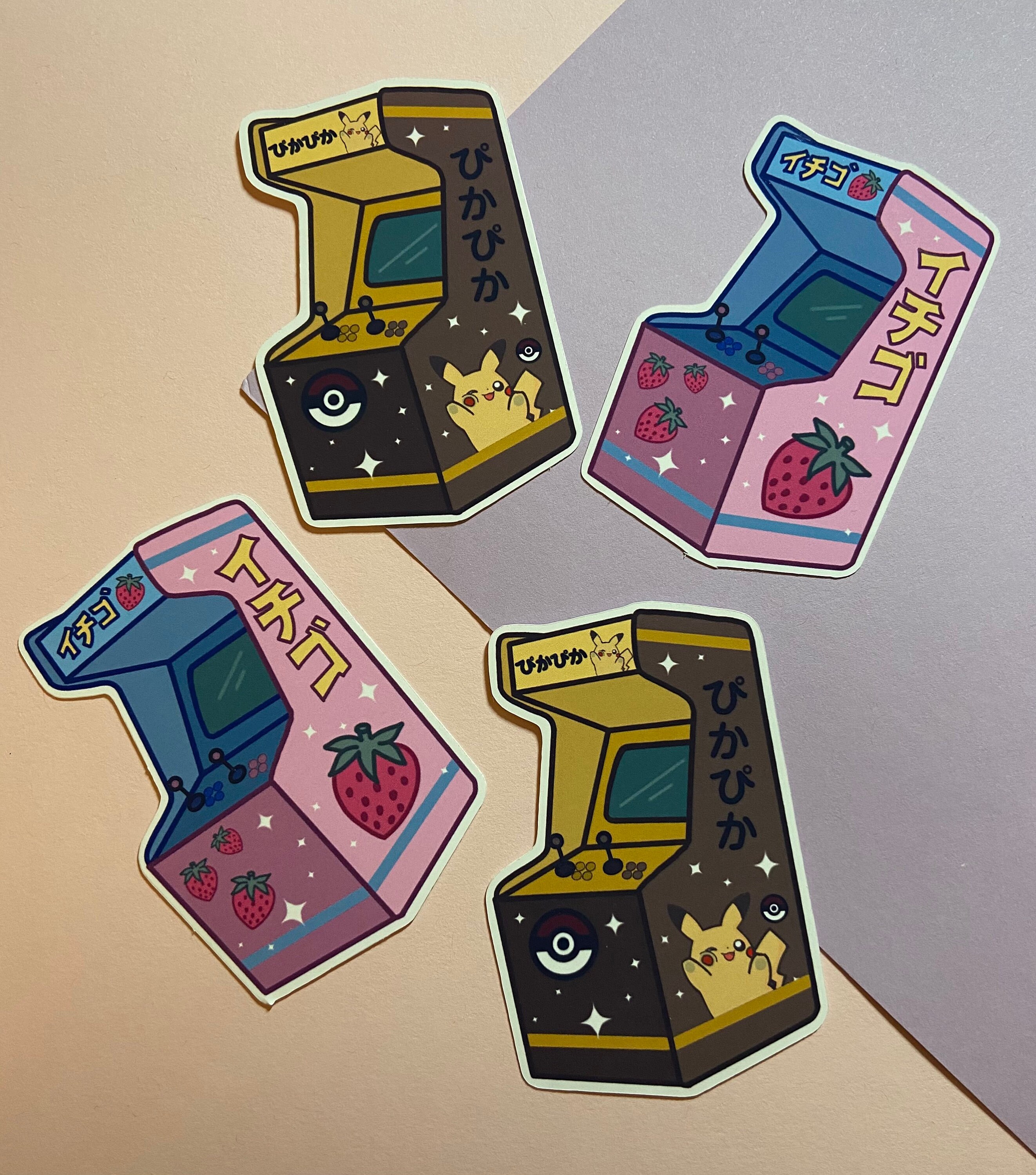 Kawaii Arcade Game Stickers Etsy