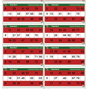 Christmas Theme tambola Tickets | 400 tickets Set | 12 tickets per page | Tombola | Housie | Bingo | Printable PDF | 90 balls bingo | CM1018