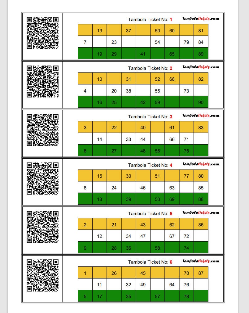 tambola ticket pdf 400 unique tickets republic day theme etsy sweden