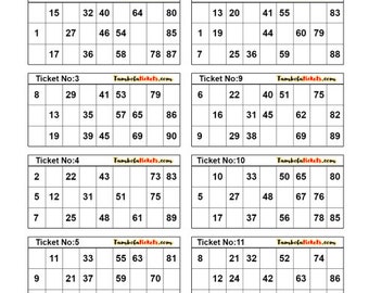 Lucky Brand Bingo Card Sheet Pad NIP 150 sheets 300 paper cards No Duplicates 