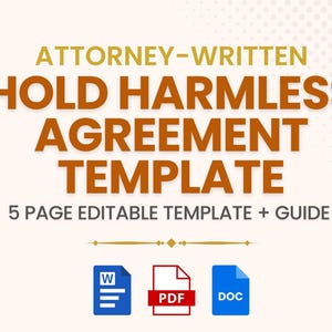 Hold Harmless Agreement | Indemnity | Indemnification | Assignment of Indemnity | Waiver of Liability | No-Fault | Release of Liability