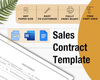 Sjabloon verkoopcontract: koopovereenkomst (MS Word en pdf)