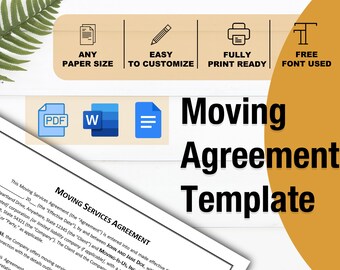 Sjabloon verhuisovereenkomst: aanpasbaar zakelijk contract (directe download)
