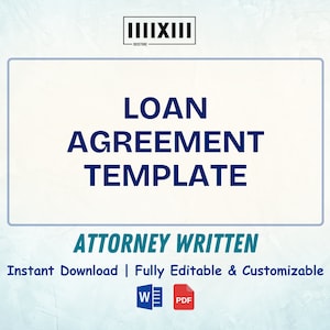 Sjabloon voor professionele leningcontracten - Eenvoudige juridische en financiële oplossingen