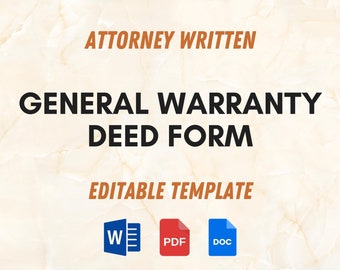 Formulier algemene garantieakte: door advocaat geschreven juridisch document (pdf en Word)