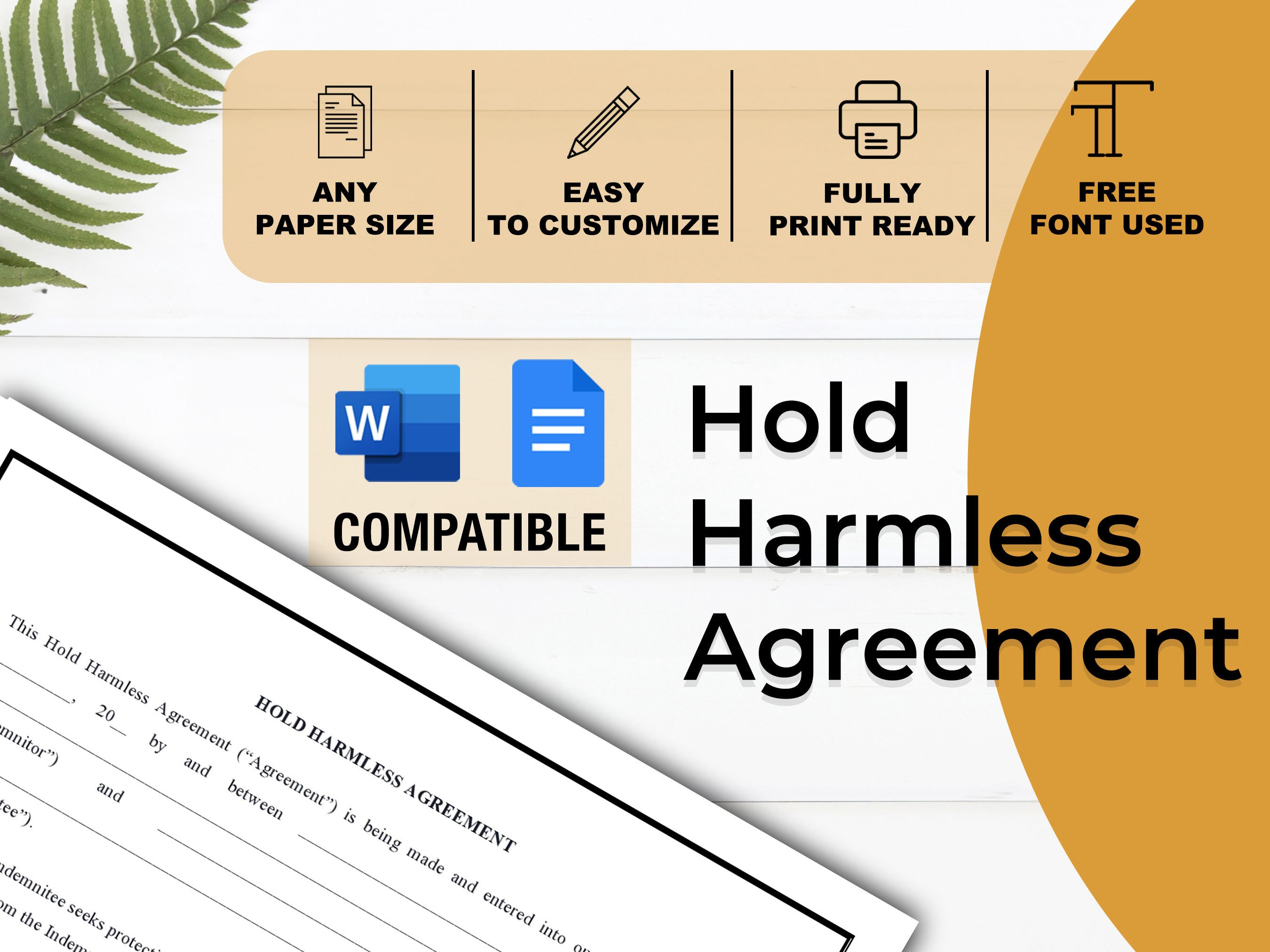 Hold Harmless Agreement Indemnity Indemnification - Etsy