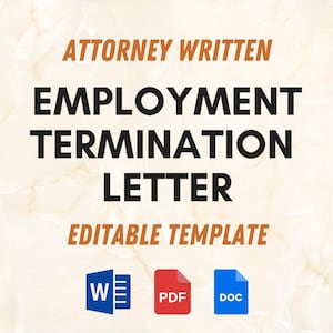 Vorlage für die Beendigung des Arbeitsverhältnisses | Terminierung | Resignation | Trennung & Offboarding Brief | Job-Abbruch-Brief