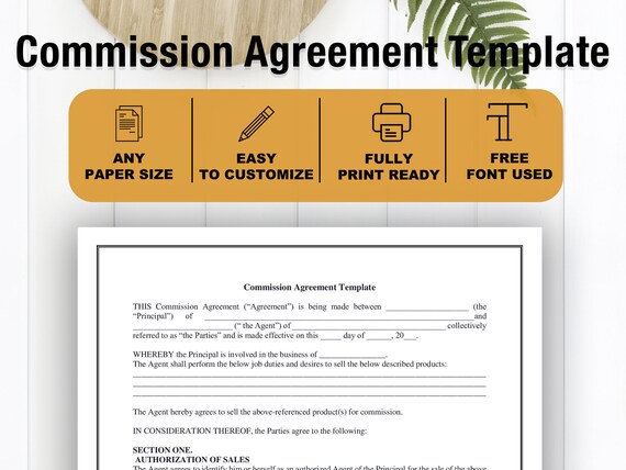 Employee Sales Commission Agreement Template