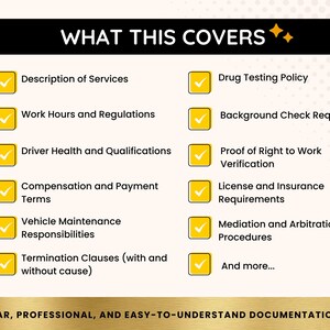 Truck Driver Contract Template: Editable PDF and Word Agreement
