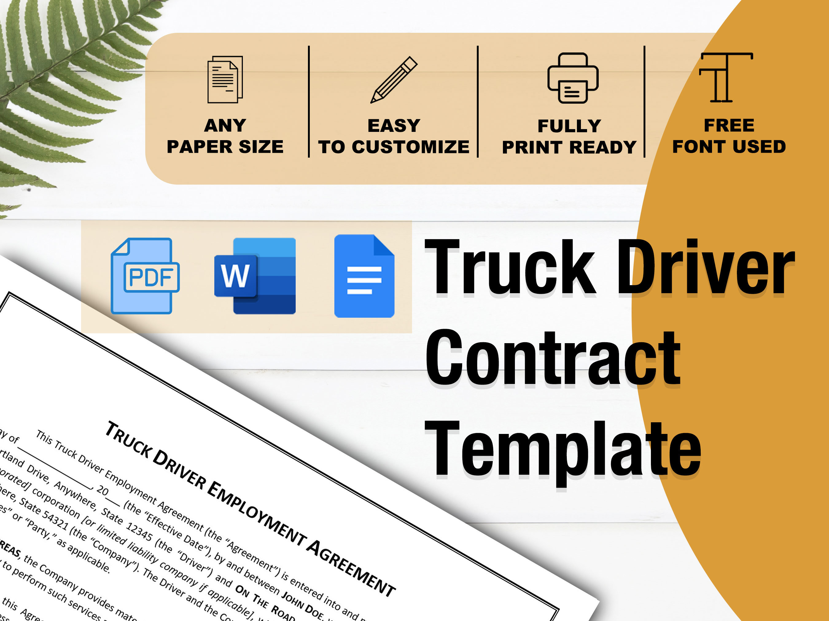 Truck Driver Contract Template Simple Driver Agreement Microsoft Word Truck Driver Contract Template Simple Driver Agreement Microsoft Word