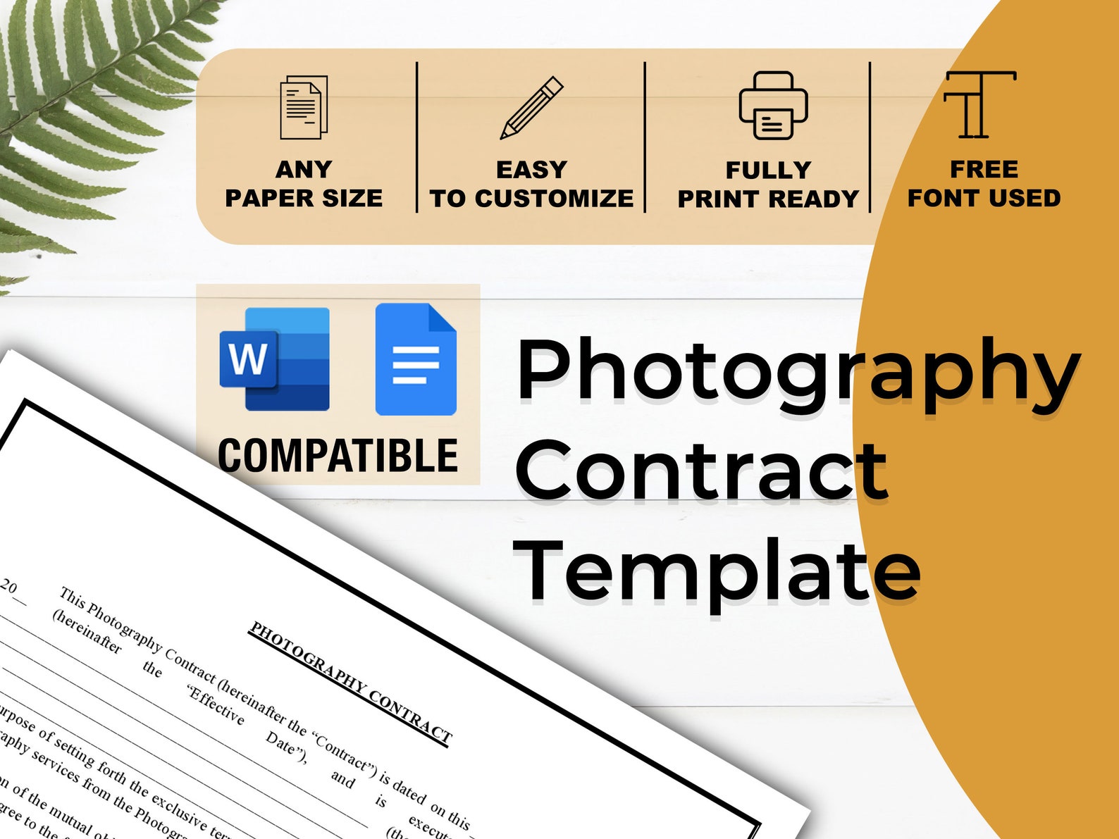 Contrato De Fotografia Y Video Word