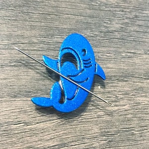 Glittery Blahaj Shark Needle Minder