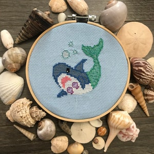 Mershark Cross Stitch Pattern