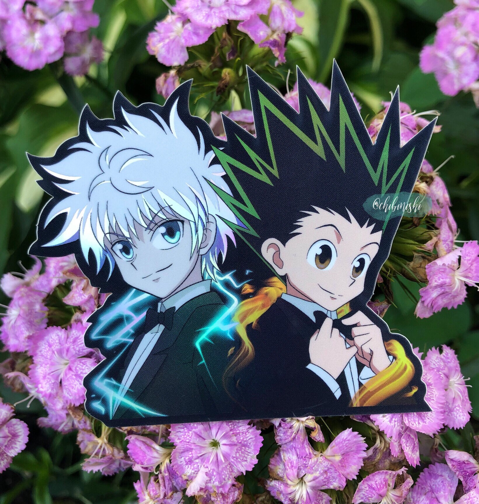 KilluGon - HxH Holographic Anime Peeker Sticker
