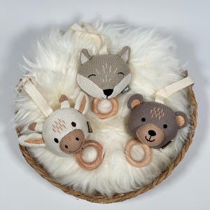 Spieluhr Bär, Giraffe, Fuchs | Baby | Kleinkind | Geschenk Taufe, Geburt, Babyparty