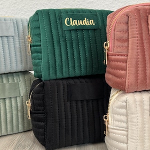 Kosmetiktasche personalisiert Velvet Samt
