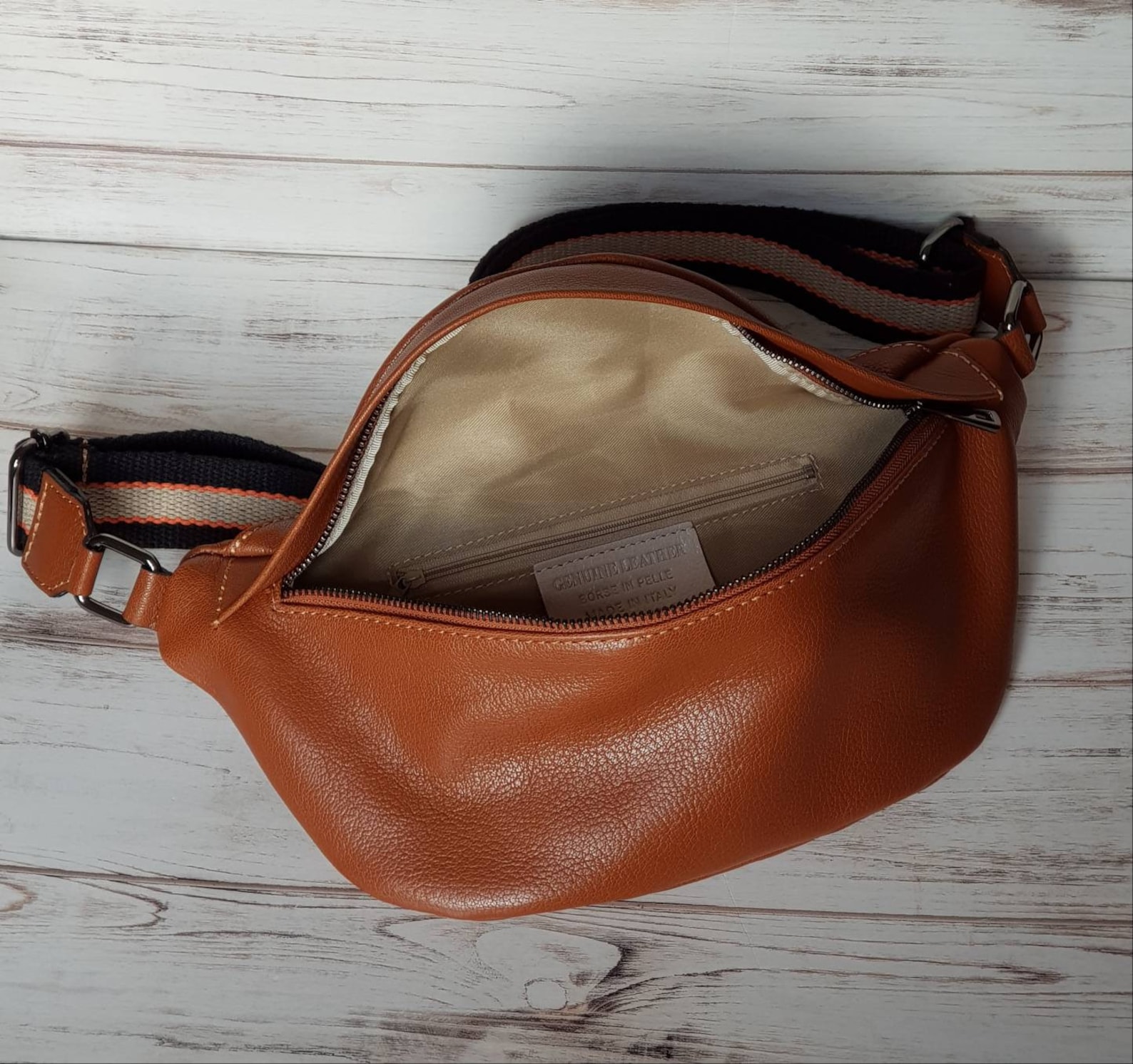 Women Sling Bag/leather fanny pack/Black Waist Bag/Leather Etsy