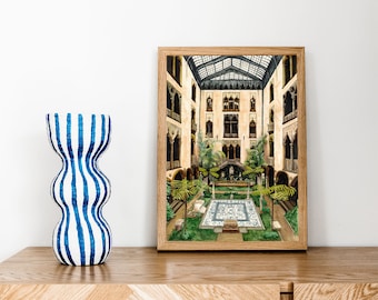 Isabella Stewart Gardener Museum Art Print, Boston Courtyard