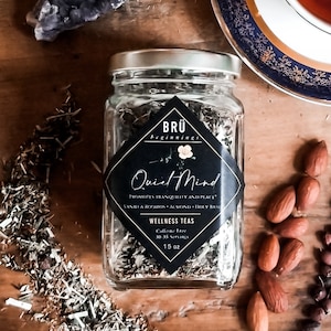 Quiet Mind Tea: Vanilla Almond Herbal Blend for Calm